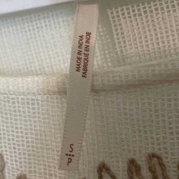 Free People Love Letter Linen Blend Embroidered T-shirt, - Picture 6 of 7